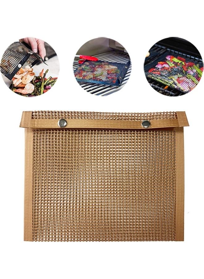 Barbecue Heat Resistant Non-Stick Grilling Mesh BBQ Baking Bag Multicolour 28 x 2 x 24cm - Image 1