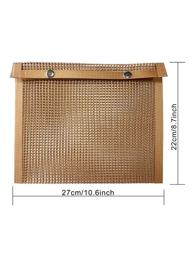Barbecue Heat Resistant Non-Stick Grilling Mesh BBQ Baking Bag Multicolour 28 x 2 x 24cm - Image 2