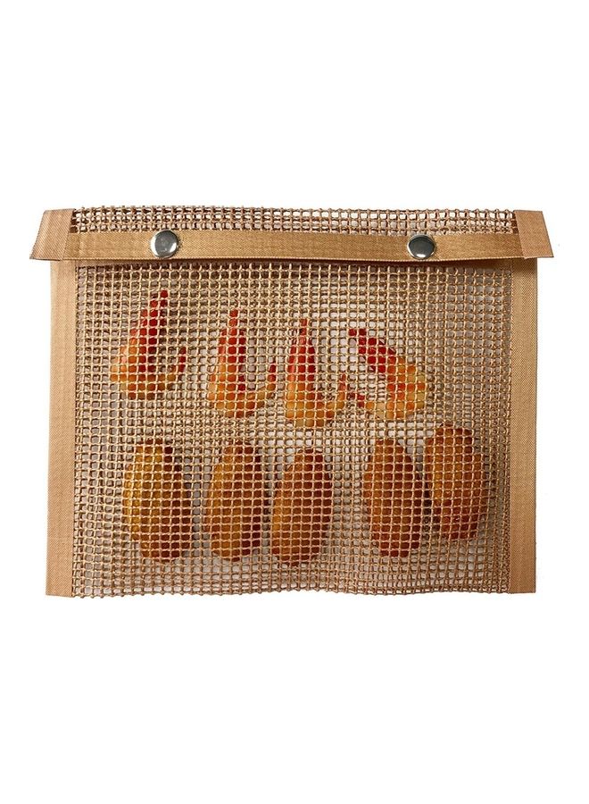 Barbecue Heat Resistant Non-Stick Grilling Mesh BBQ Baking Bag Multicolour 28 x 2 x 24cm - Image 5