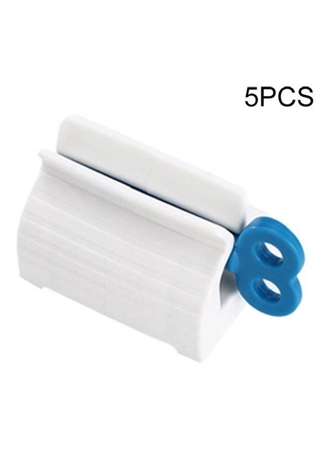 5 PCS Convenient Rolling Tube Toothpaste Squeezer Stand Holder Multicolour 30 x 5 x 5cm