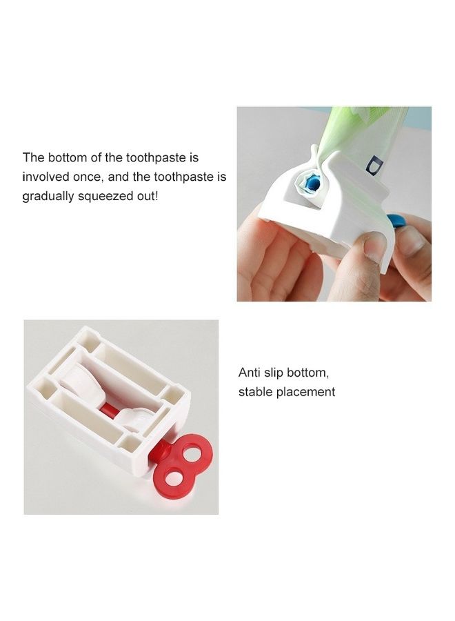 5 PCS Convenient Rolling Tube Toothpaste Squeezer Stand Holder Multicolour 30 x 5 x 5cm