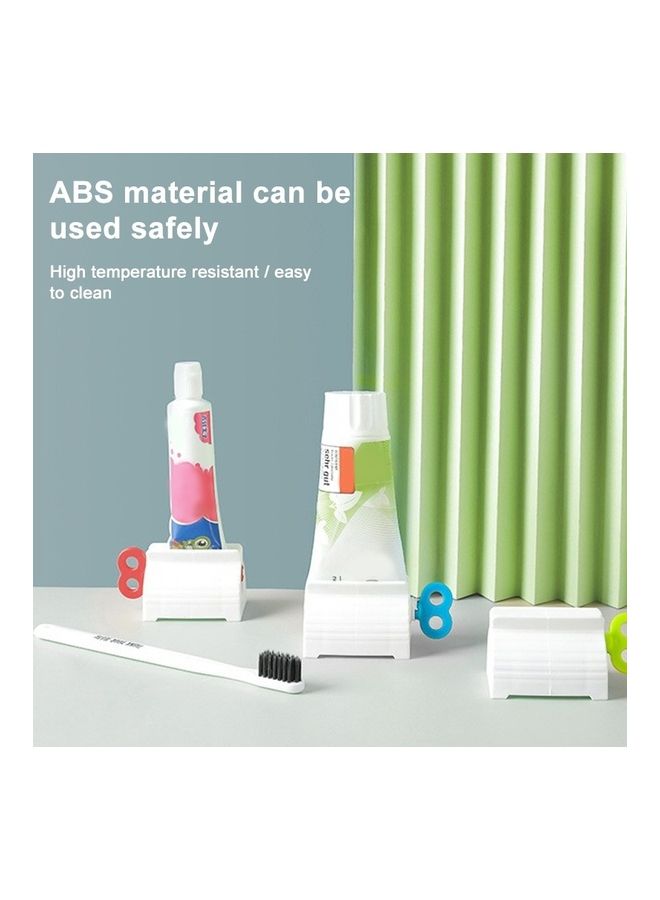 5 PCS Convenient Rolling Tube Toothpaste Squeezer Stand Holder Multicolour 30 x 5 x 5cm