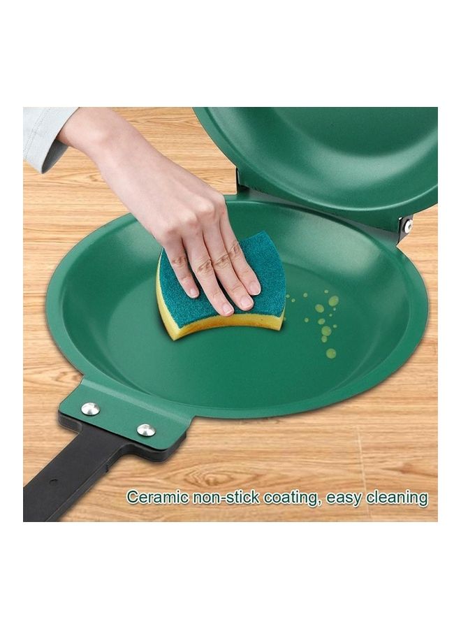 مقلاة مطلية بالسيراميك بسطح مانع للالتصاق من الجانبين متعدد الألوان 36 x 7 x 20سم - Image 5