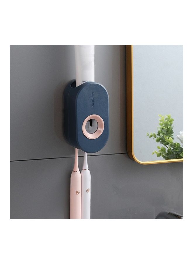 Automatic Toothpaste Squeezer & Toothbrush Rack Ocean Blue 9 x 16 x 9cm  - Image 1