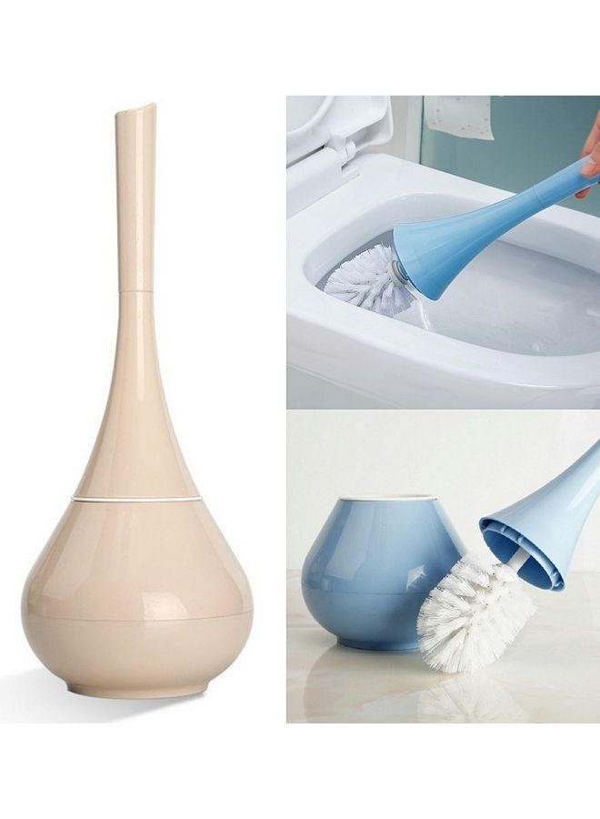 Standing Base Toilet Cleaning  Brush Brown 18x40x18cm 