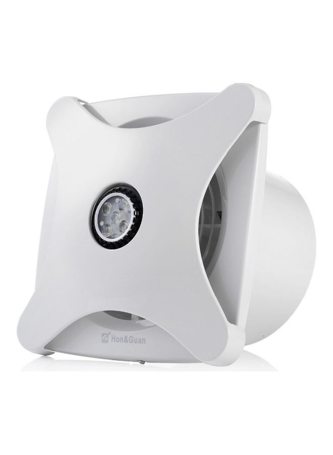 Wall Mounted Exhaust Fan White 22 x 22 x 18cm - Image 2