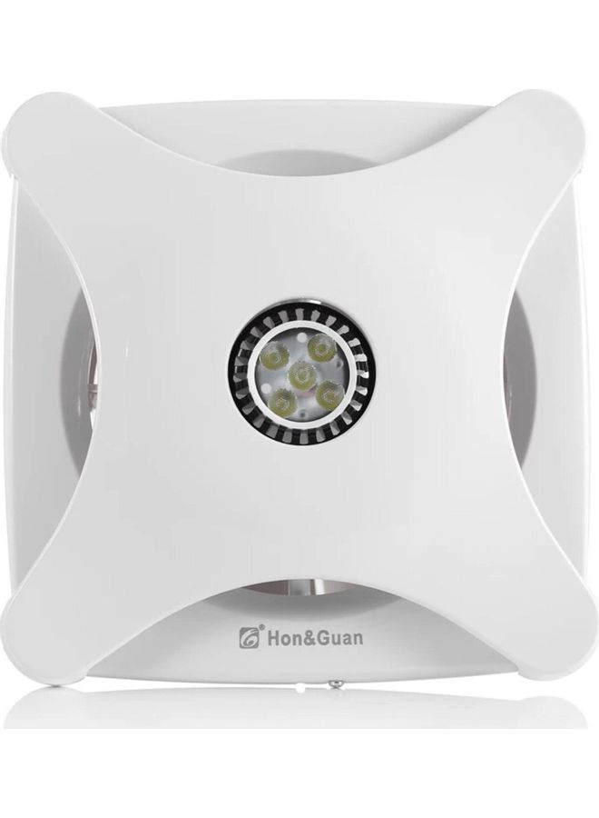 Wall Mounted Exhaust Fan White 22 x 22 x 18cm - Image 3