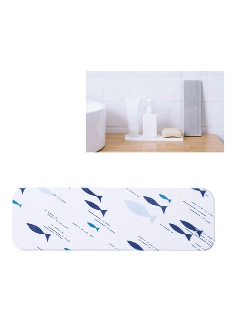 4 Pcs Diatom Mud Wash Station Waterproof Pad Multicolour 24 x 6 x 9cm