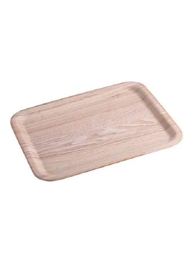 صينية تقديم طعام، مصنوعة من الخشب. بني 39 x 31 x 8سم