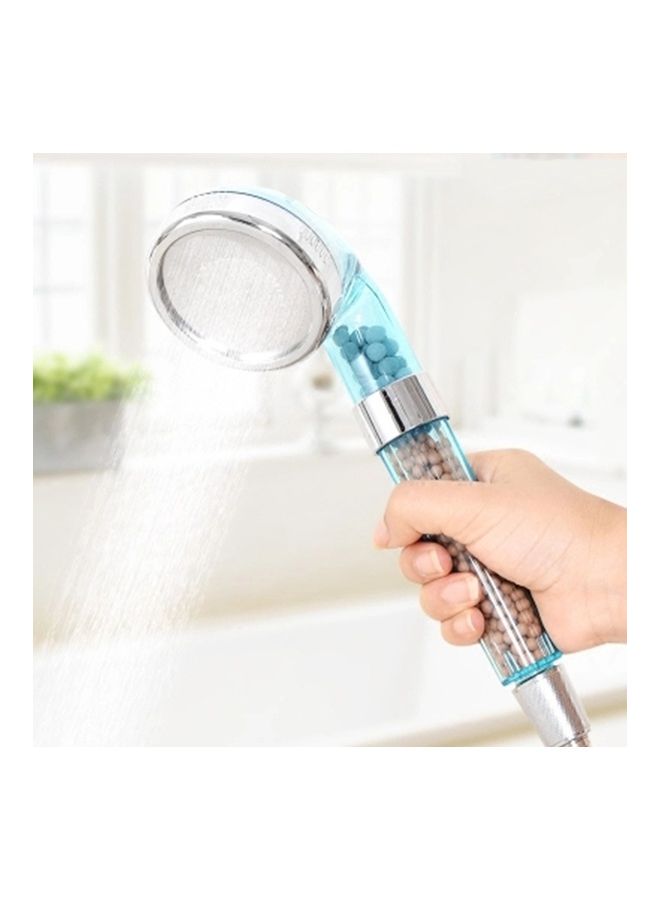 رأس دش من البلاستيك أزرق / فضي 22*8*8سم - Image 1