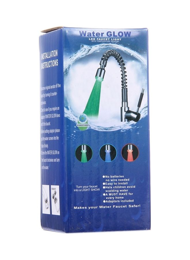 Generic - LED Temperature Faucet Light Water Glow Shower Multicolour 13 x 4 x 6cm - Image 1