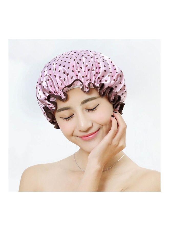 Thick Waterproof Bath Hat Double Layer Shower Hair Cover Women Supplies Shower Caps, Size:28cm(Purple Circle) multicolour 12 x 2 x 10centimeter - Image 4