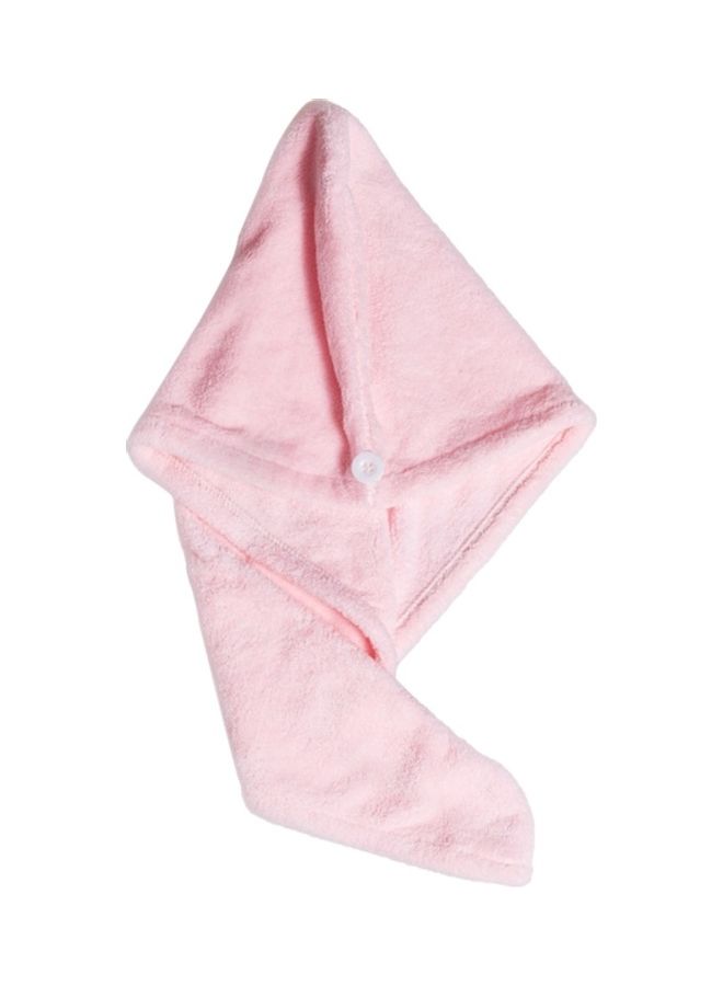 غطاء رأس للاستحمام سريع الجفاف وفائق الامتصاص مناسب للنساء وردي 24 x 7 x 17سم - Image 1