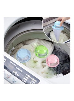 Generic 2 PCS Home Floating Lint Hair Catcher Mesh Pouch Washing Machine Laundry Filter Bag，Random Colour Delivery Multicolour 7 x 10 x 10cm  - Image 1
