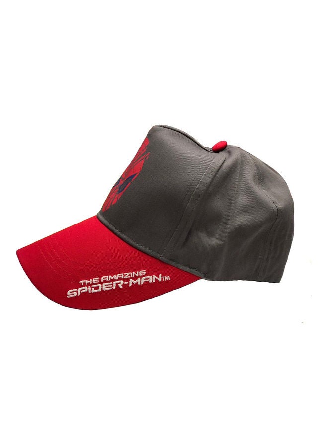 Generic Spiderman Printed Cap Dark Grey/Red  - Image 2