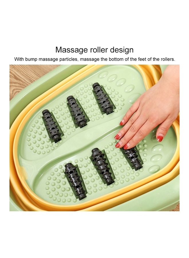 Household Foldable Foot Massage Foot Bath Green 48*21*39cm - Image 4