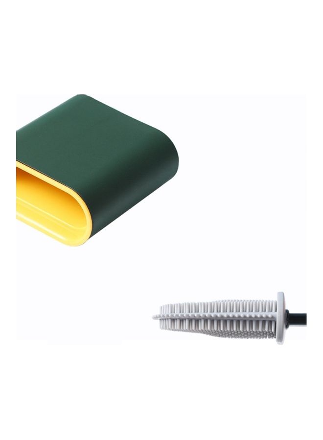 فرشاة مرحاض منزلية مبتكرة بمقبض طويل من المطاط الناعم متعدد الألوان 38 x 6 x 12سم - Image 4