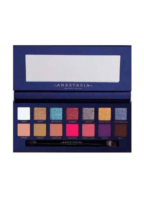 14-Shades Riviera Eyeshadow Palette With Brush Anastasia