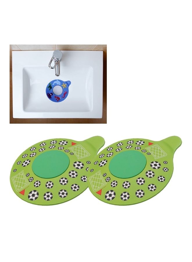 2 Pieces Sewer Floor  Silicone Waterproof Bathtub Plug Multicolour 15x2x15cm - Image 1