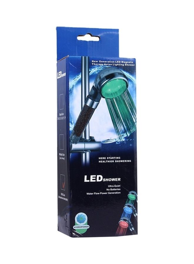 Temperature Sensor Negative Ions RGB LED Shower Head Multicolour 22 x 6 x 9cm - Image 3