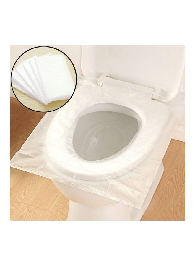 50 Pieces Travel Disposable Toilet Seat Cover Mat Toilet Paper Pad Multicolour 16x7x11cm  - Image 1