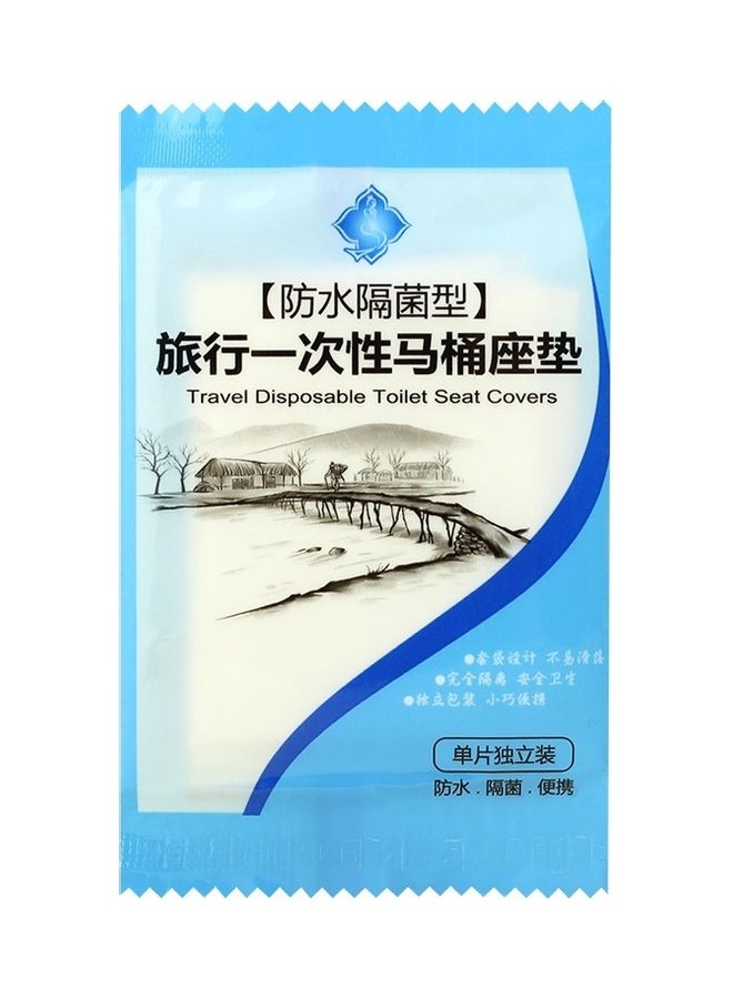 50 Pieces Travel Disposable Toilet Seat Cover Mat Toilet Paper Pad Multicolour 16x7x11cm  - Image 3