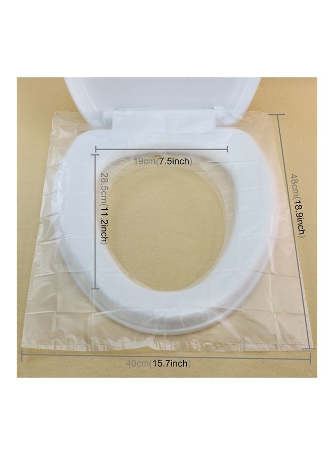 50 Pieces Travel Disposable Toilet Seat Cover Mat Toilet Paper Pad Multicolour 16x7x11cm  - Image 4