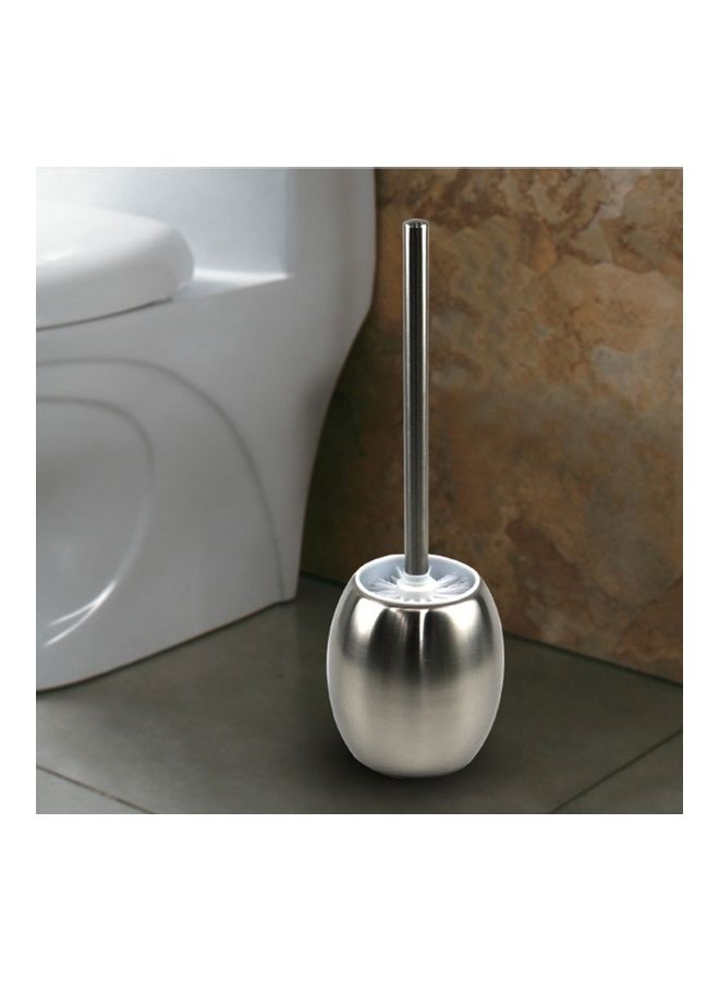 Bathroom Cleaning Brush Creative Stainless Steel Toilet Brush Multicolour 14x25x15cm - Image 1