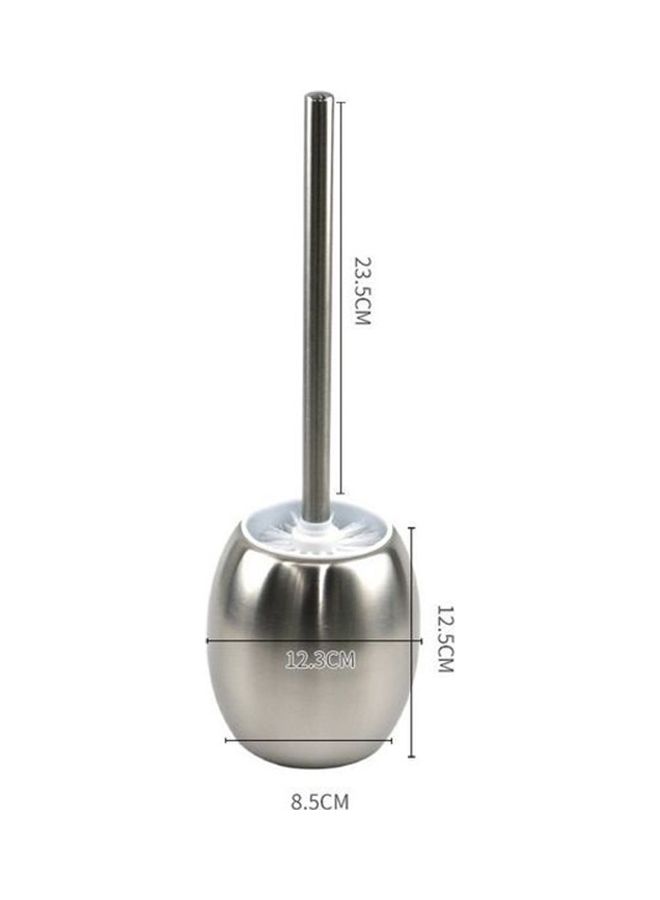 Bathroom Cleaning Brush Creative Stainless Steel Toilet Brush Multicolour 14x25x15cm - Image 5