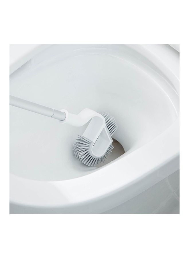 Toilets Long Handle Double-sided Descaling Household Toilet Brush with Base Multicolour 50x8x18cm - Image 5