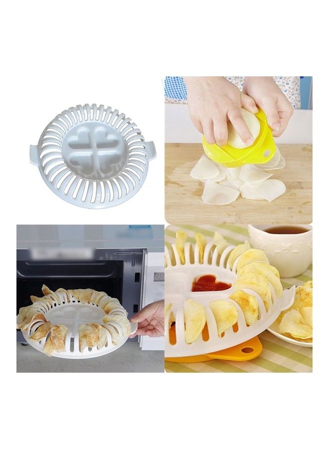 Generic - Microwave Oven Homemade Machine Device With Slicer And  Plate Multicolor 21x4x21cm - Image 1