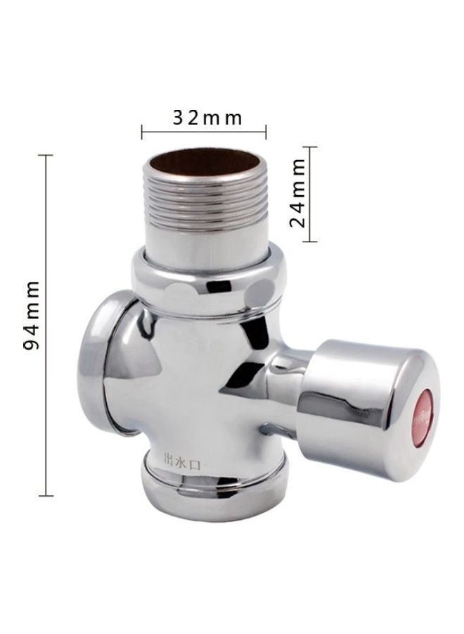 Stool Flush Valve Urinal Delay Valve Hand Press Flush Valve Multicolour 13 x 13 x 12cm  - Image 3