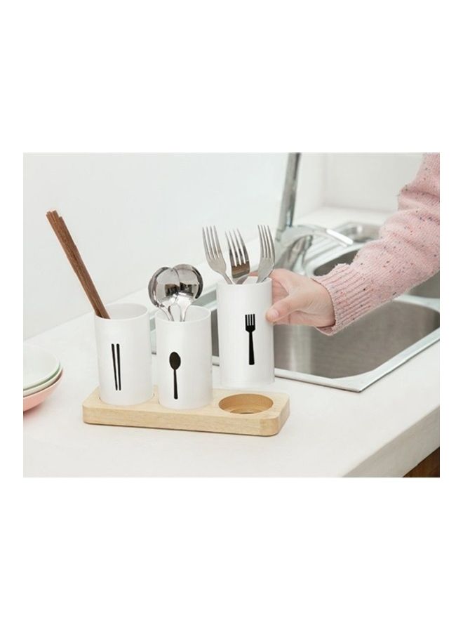 Chopsticks Storage Box White 30x19x15cm - Image 2