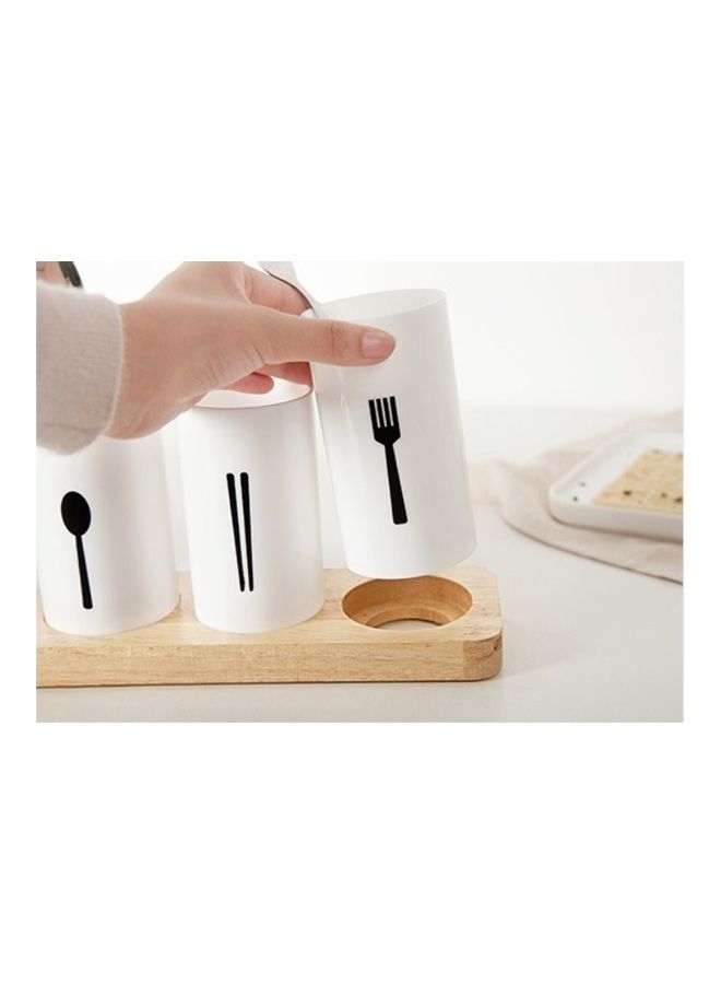 Chopsticks Storage Box White 30x19x15cm - Image 5