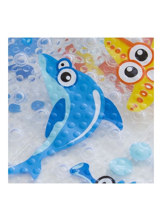 Cartoon Animal Pattern PVC Non- Slip Bath Mat Shower Mat Multicolour 40x5x30cm - Image 3