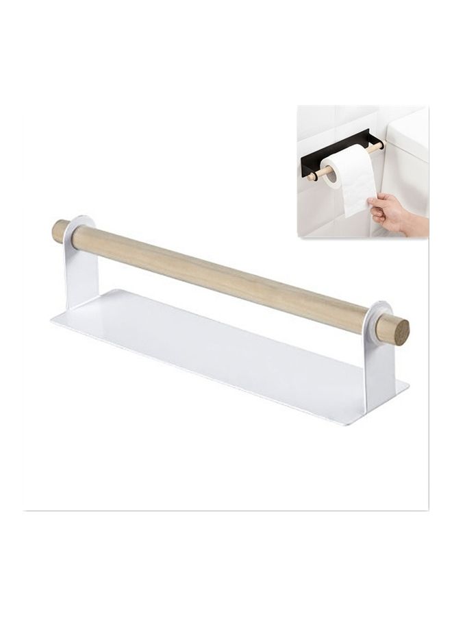 ماستون حامل غير مثقوب للفافة ورق المطبخ أبيض 25x8x8سم - Image 1