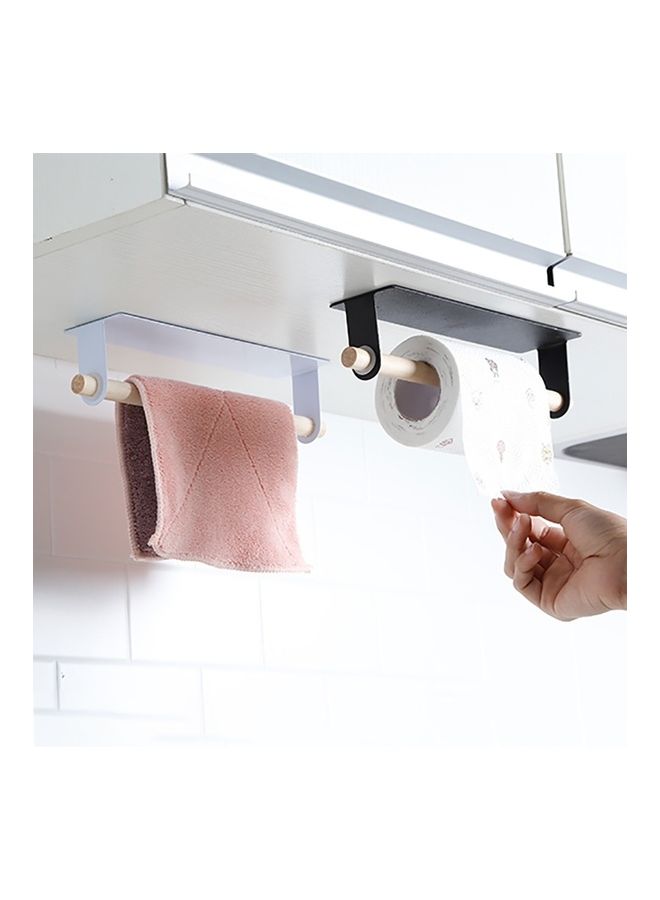 ماستون حامل غير مثقوب للفافة ورق المطبخ أبيض 25x8x8سم - Image 4