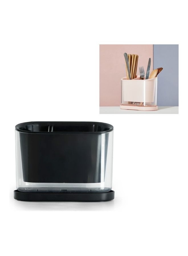 Chopstick Cage Drain Rack Black 23 x 13 x 19cm - Image 1