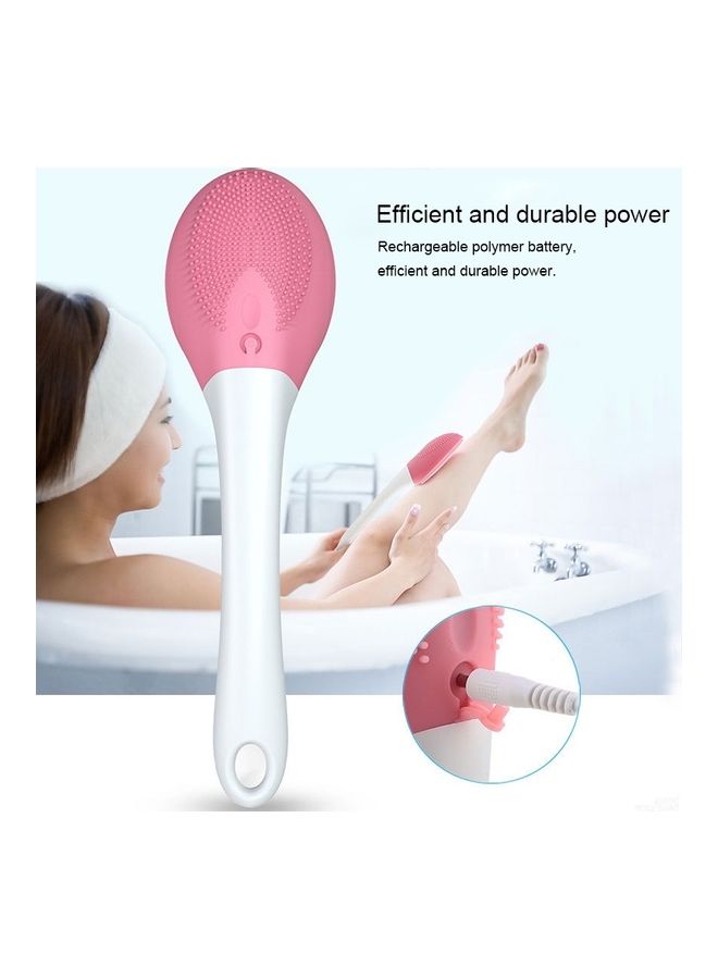 فرشاة استحمام كهربائية من السيليكون بمقبض طويل ومنفذ USB بقدرة 2 وات متعدد الألوان 31x4x11سم  - Image 5