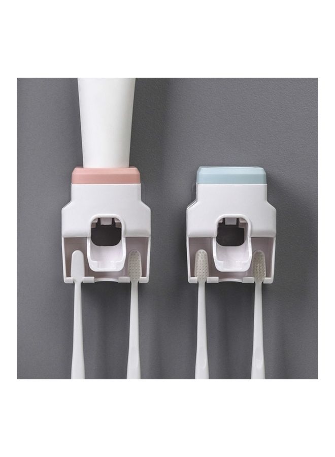 5 Pieces Bathroom Wall-mounted Automatic Toothpaste Squeezing Artifact Multicolour 15x15x35cm  - Image 2