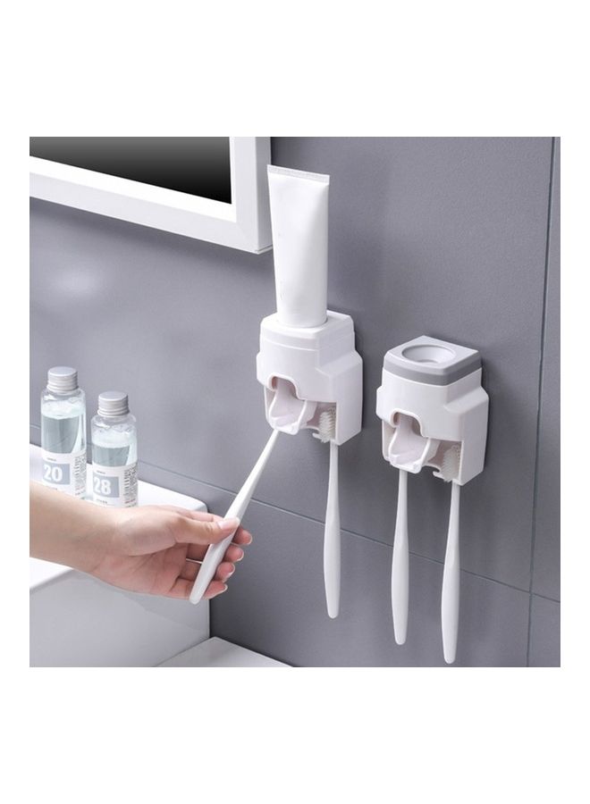 5 Pieces Bathroom Wall-mounted Automatic Toothpaste Squeezing Artifact Multicolour 15x15x35cm  - Image 5