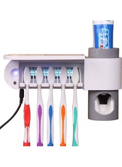 Generic Automatic Toothpaste Dispenser Dental UV Ultraviolet Toothbrush White 27x16x10cm  - Image 2