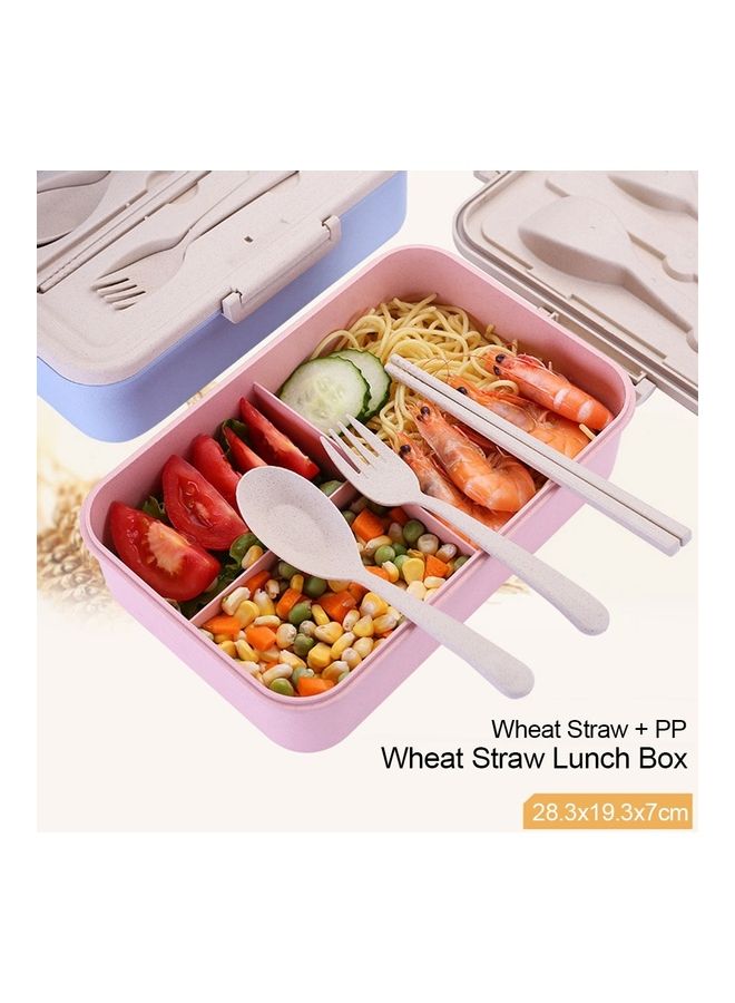 Portable Lunch Box Pink 28x19x7cm - Image 3