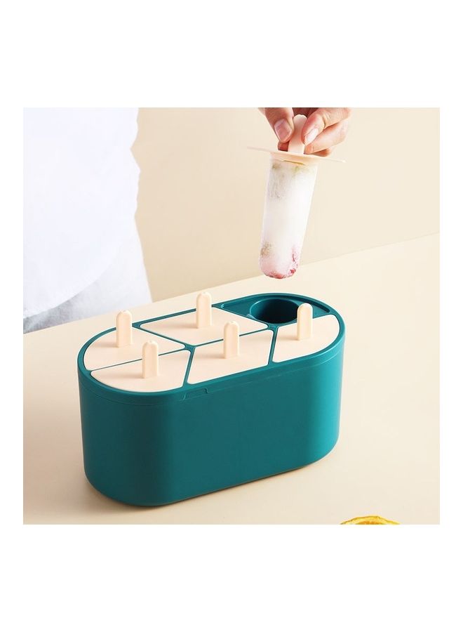 2-Piece Six Grid Ice Cream Mould Green 18x8.8x8.9cm - Image 2