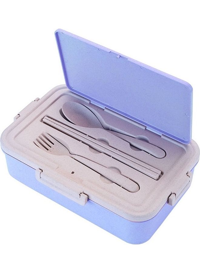 Portable Lunch Box Blue 24.8x16.8x7cm  - Image 1