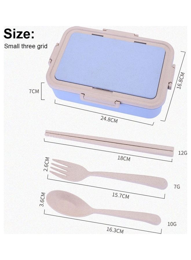 Portable Lunch Box Blue 24.8x16.8x7cm  - Image 3