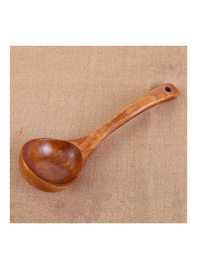 3-Peice Long-Handled Spoon Set Brown 30 x 10cm 