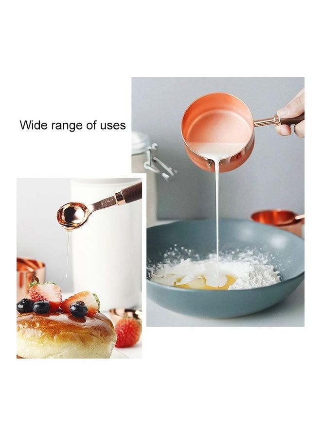 طقم ملاعق معيارية 4 قطع بني/ذهبي - Image 5