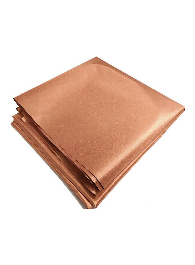 Anti Radiation Lining Cloth Blocking RFID Shielding Signal Protection Fabric Brown 100 x 110 x 0.2cm - Image 1