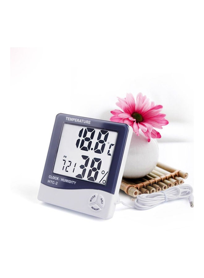 Generic - HTC-2 Digital Display Electronic Temperature And Humidity Meter Multicolour 8 x 8 x 8cm - Image 1